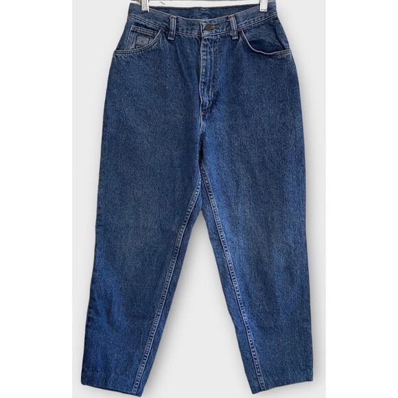 Wrangler Denim - Vintage Wrangler Jeans Womens 26 x 25.5 Mom Blue Denim Tapered‎ Leg High Waist